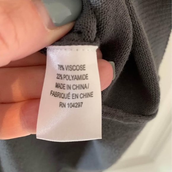 NWOT-Women's Designer Milly Gray Short Sleeve Knit Dress Size  M Never worn - Picture 4 of 6